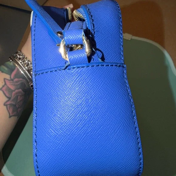 Kate Spade Make a Splash Mindy striped crossbody bag cat-eye sunglasses appliqué - Picture 4 of 9